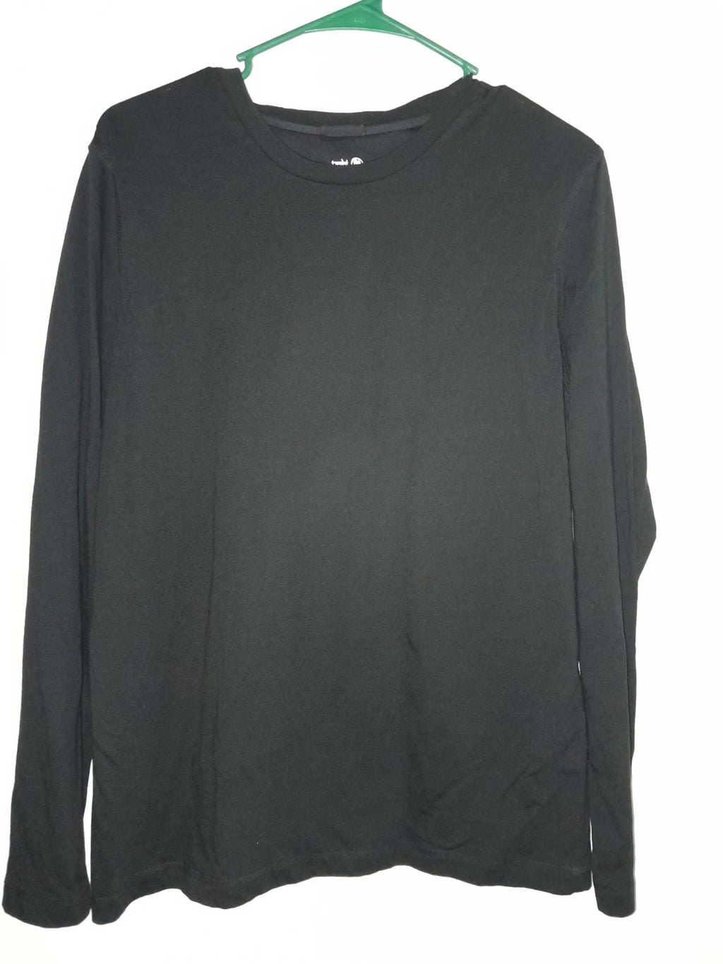 Tashi Tshirt Black Knit Crew Long Sleeve M Medium Soft Blokecore Minimalist
