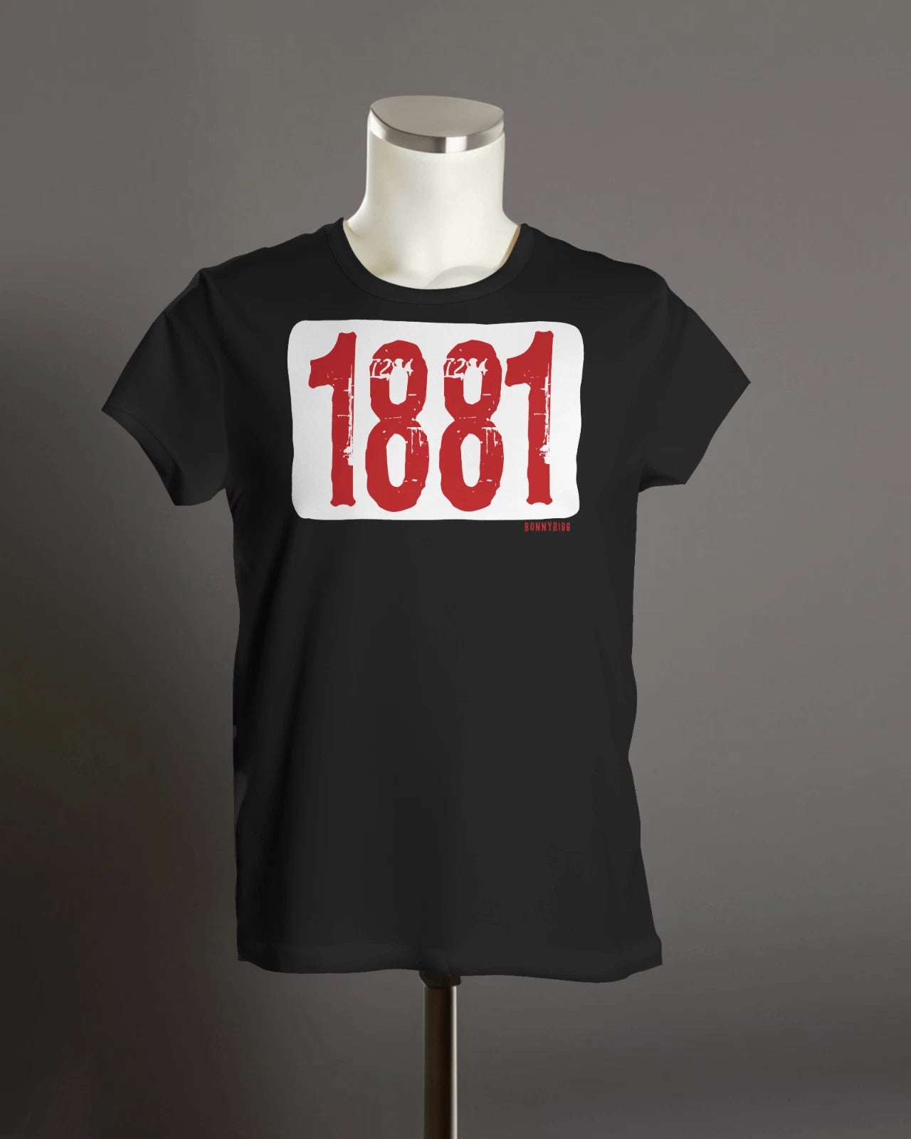 BONNYRIGG Rose 1881 T Shirt | Founded | Organic Unisex | Grunge