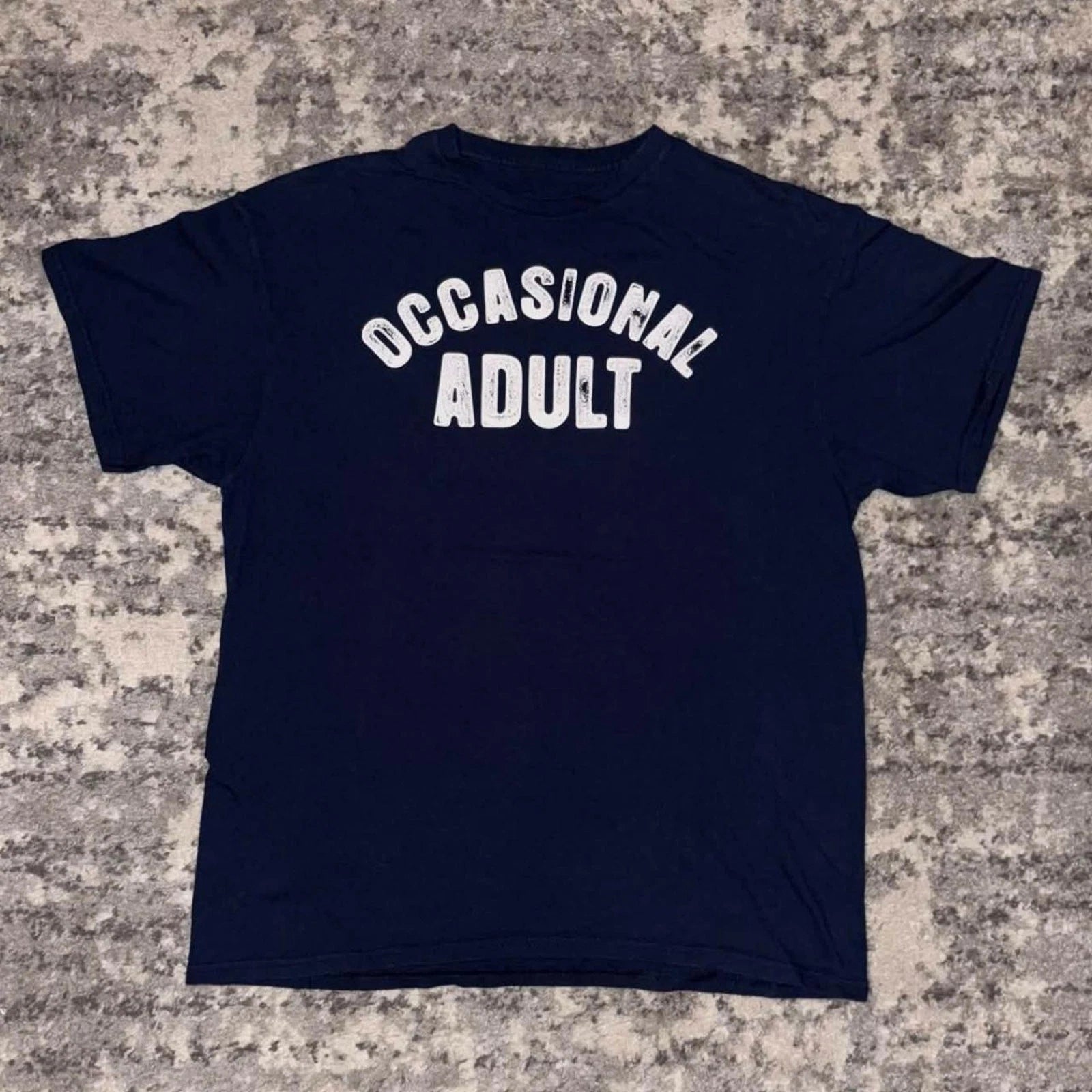 Y2K Occasional Adult Funny Text Shirt