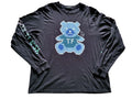 Teddy Fresh MEN'S Pixel Teddy Long Sleeve T-Shirt - Black - Size XL- Rare