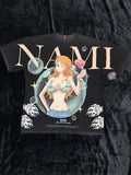 NWT Civil Regime One Piece Nami Men's Medium Black Cotton T-Shirt Graphic Print