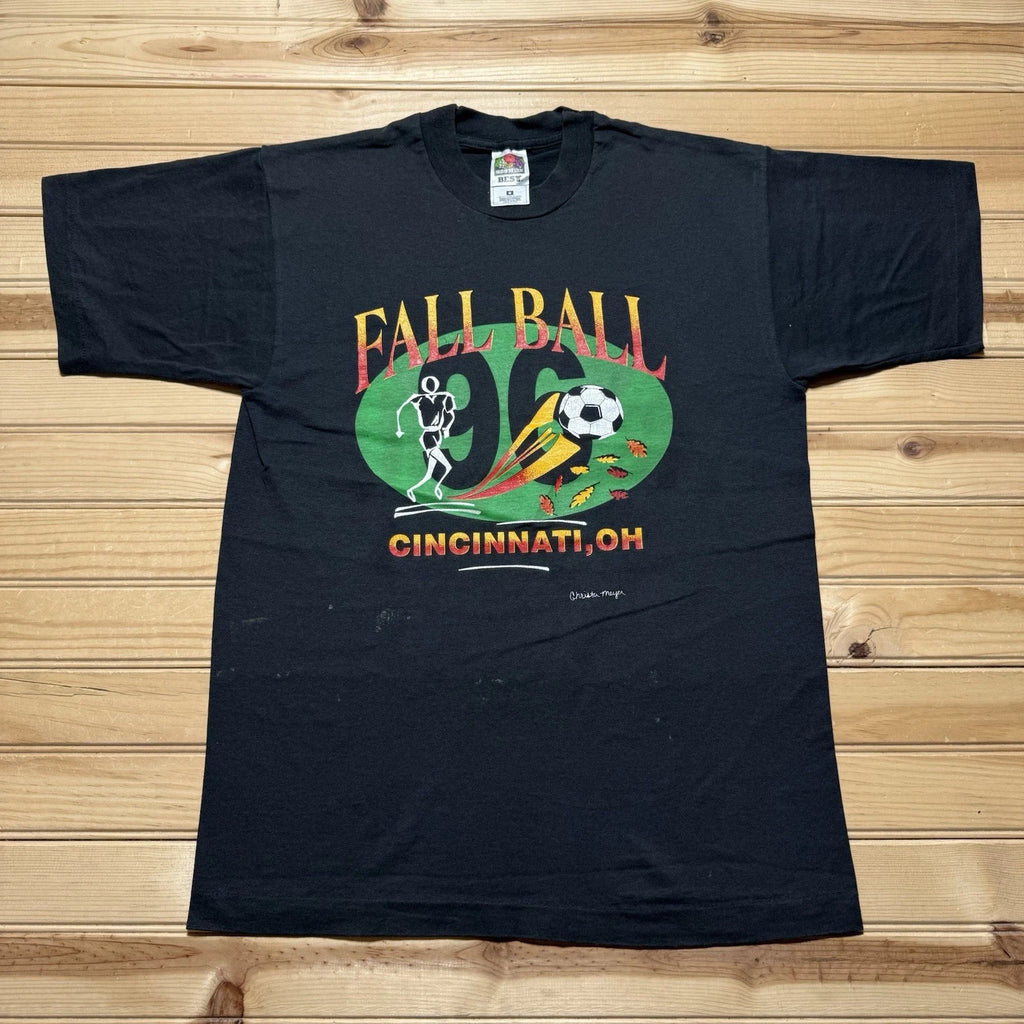 Vintage 90s 1996 Cincinnati Ohio Fall Ball Soccer Tournament Shirt Size Medium