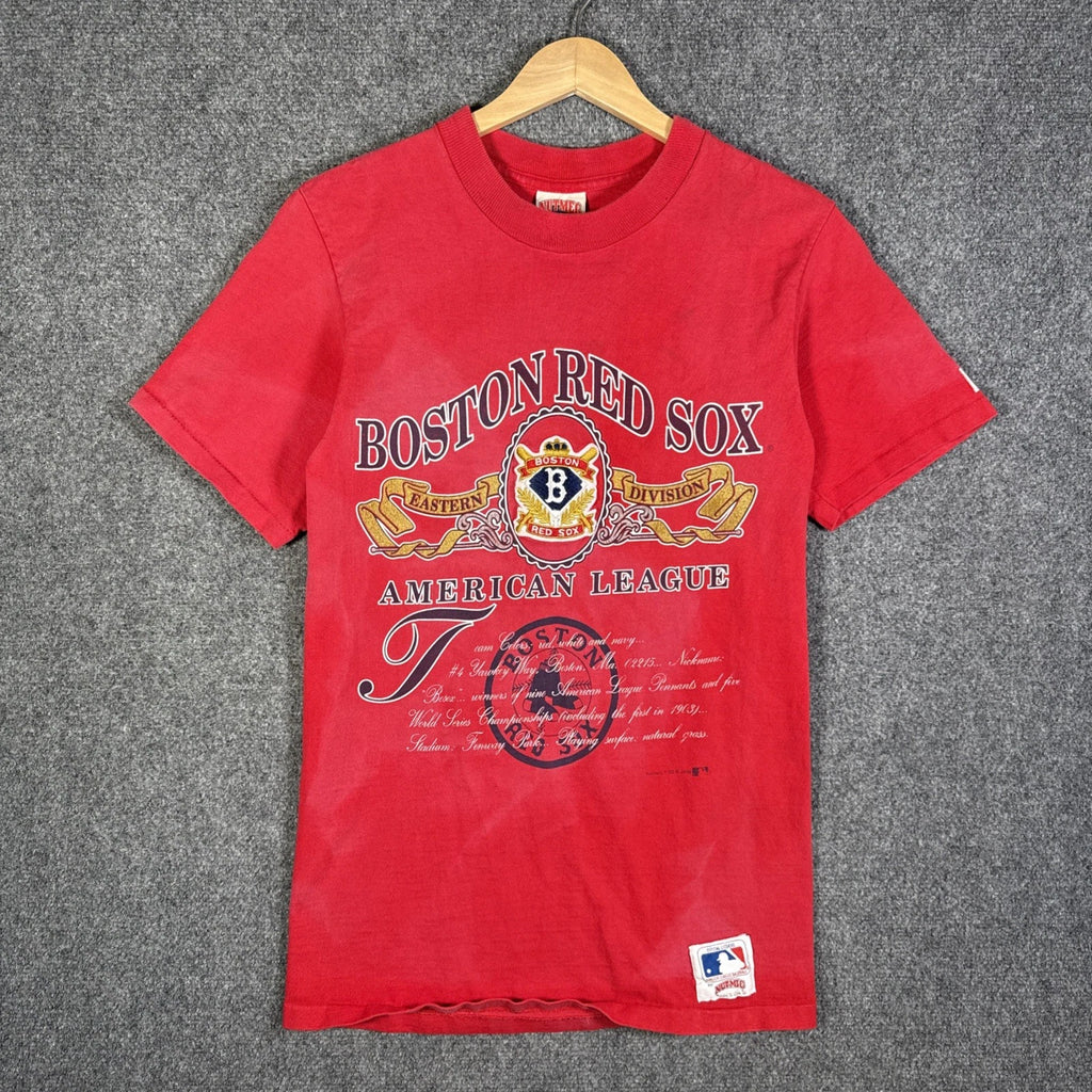 Vintage Boston Red Sox Shirt Adult Medium Red 90s MLB Baseball Nutmeg USA