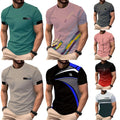 Men's Polyester Short Sleeve T-Shirt with 3D Visual Print All Season Daily Wear