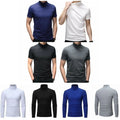 Men Turtleneck Pullover Jumper Tops Long Sleeve Warm Casual Slim Fit Undershirts