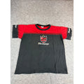 VTG Y2K Flamengo Football Club T-Shirt Mens L Black Red Retro Soccer Sportswear