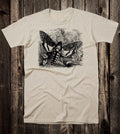 Vintage Style Goth Tee T Shirt Occult Victorian Art Witch Death Moth
