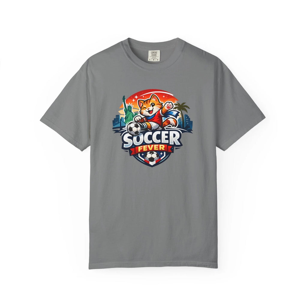 Soccer Fever Fox Logo T-shirt | Retro Sunset Soccer Badge