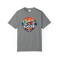 Soccer Fever Fox Logo T-shirt | Retro Sunset Soccer Badge