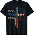 USA Flag Religious Quote 4th of July Christian Faith T-Shirt