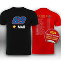 Jorge Martin 2026 MotoGP Race Calendar T-Shirt