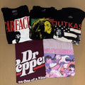 Men’s Modern T-shirt Lot Size Small 5 Piece Graphic Music Anime