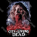 City of the Living Dead Graphic Horror T-Shirt | Zombie Art Print Lucio Fulci