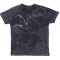 Y2K Affliction Skull Forest Woods Black Green TShirt Size M