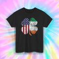 USA Irish Flag T-Shirt | American Irish Pride | Heritage Shamrock Tee S-5XL