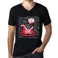 Men's Graphic T-Shirt V Neck Ho Ho Ho Merry Christmas From Rome Eco-Friendly