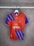ADIDAS BAYERN MUNICH 1991-1993 FOOTBALL T SHIRT SOCCER JERSEY XS VINTAGE OPEL