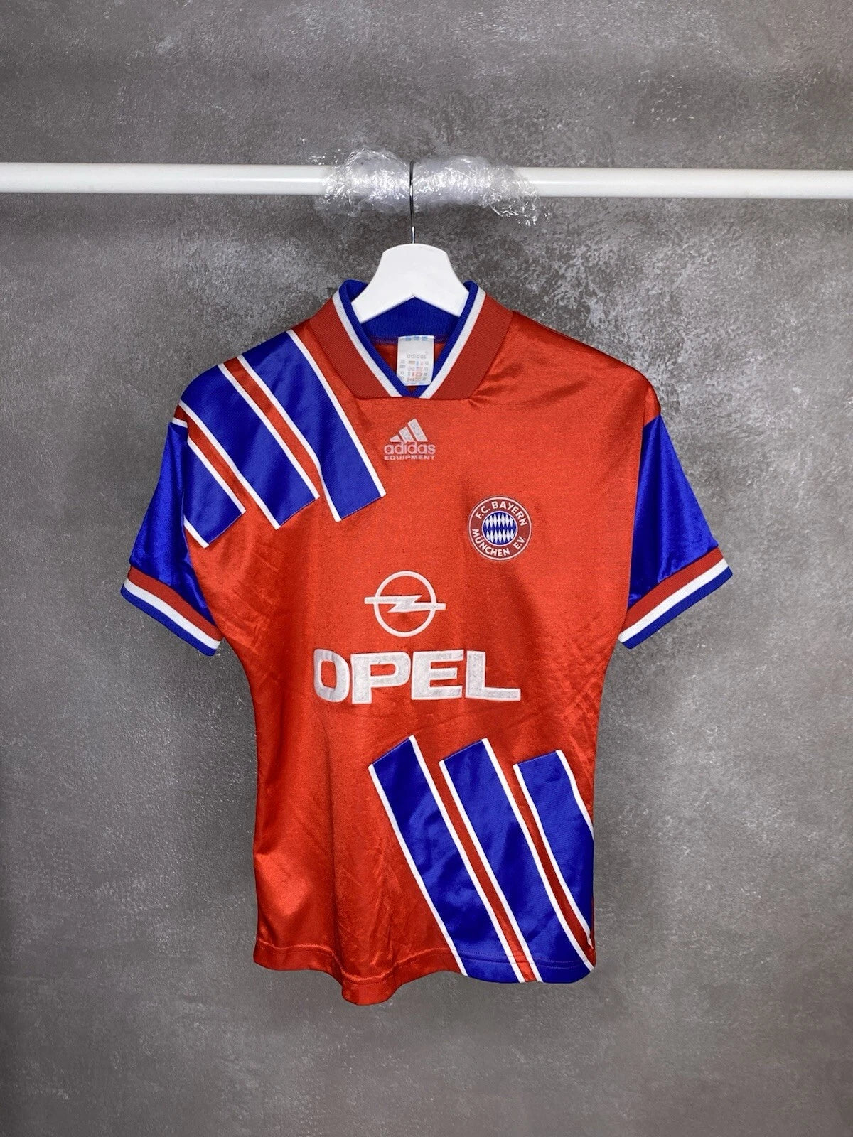 ADIDAS BAYERN MUNICH 1991-1993 FOOTBALL T SHIRT SOCCER JERSEY XS VINTAGE OPEL