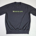 Supin Japanese Crewneck Shirt Mens L (180) Black Streetwear Patches Graphic