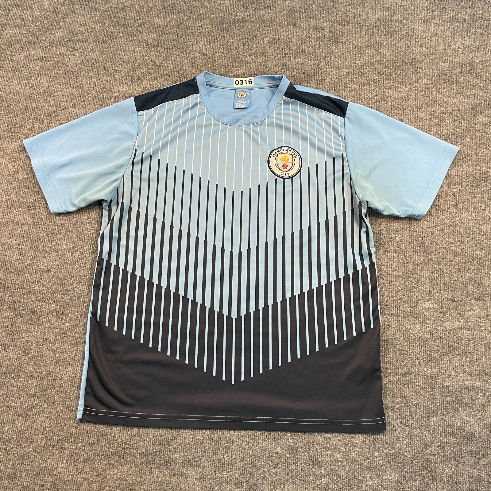 Vintage Manchester City Football Club Shirt Medium 21x26 Premier-League