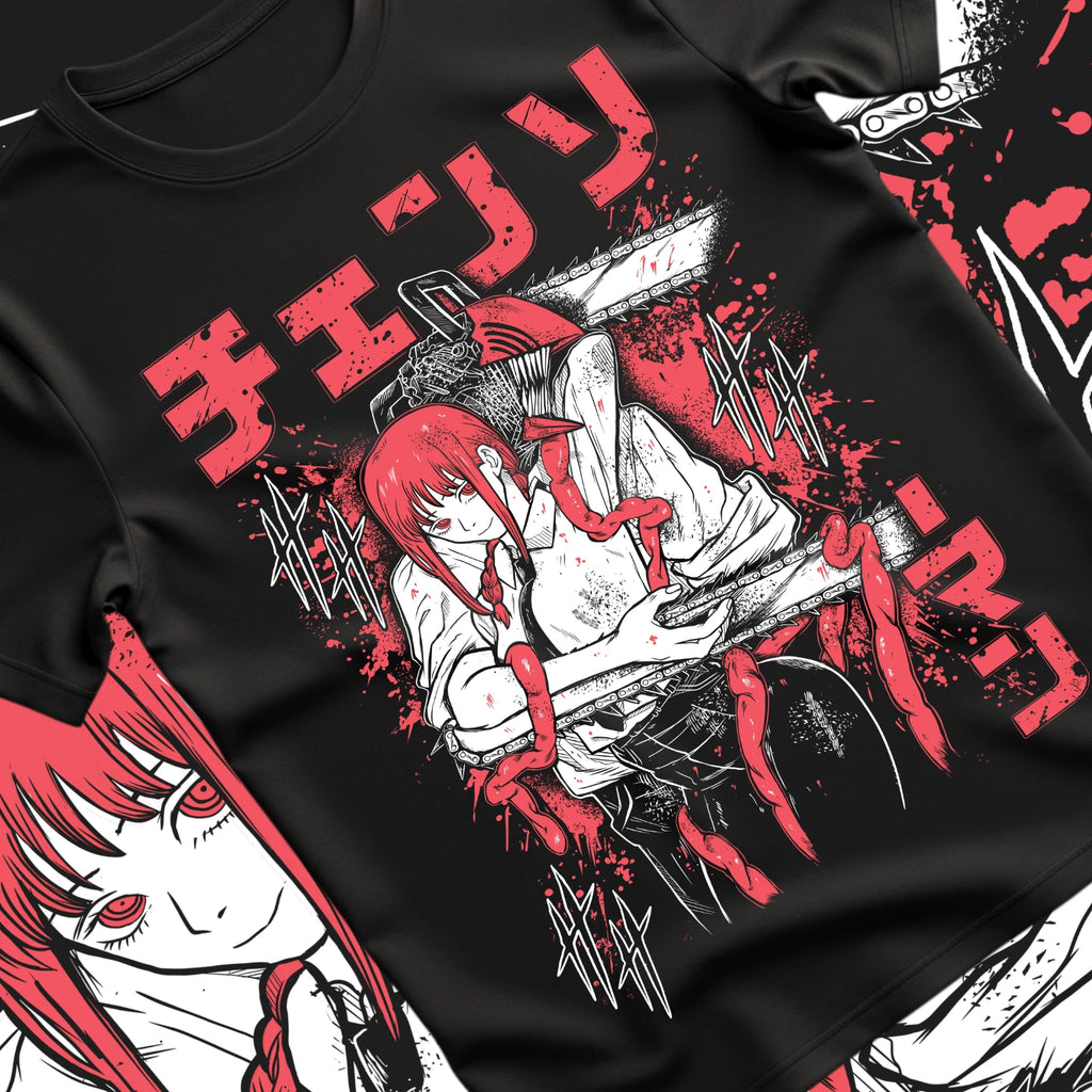Chainsaw Man T-shirt, Denji Anime Manga Black Shirt, Unisex Gift T-Shirt, Nayuta