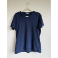 Gustin 100% Cotton T Shirt Mens Small Blue Made in USA Minimalist Basic Tee