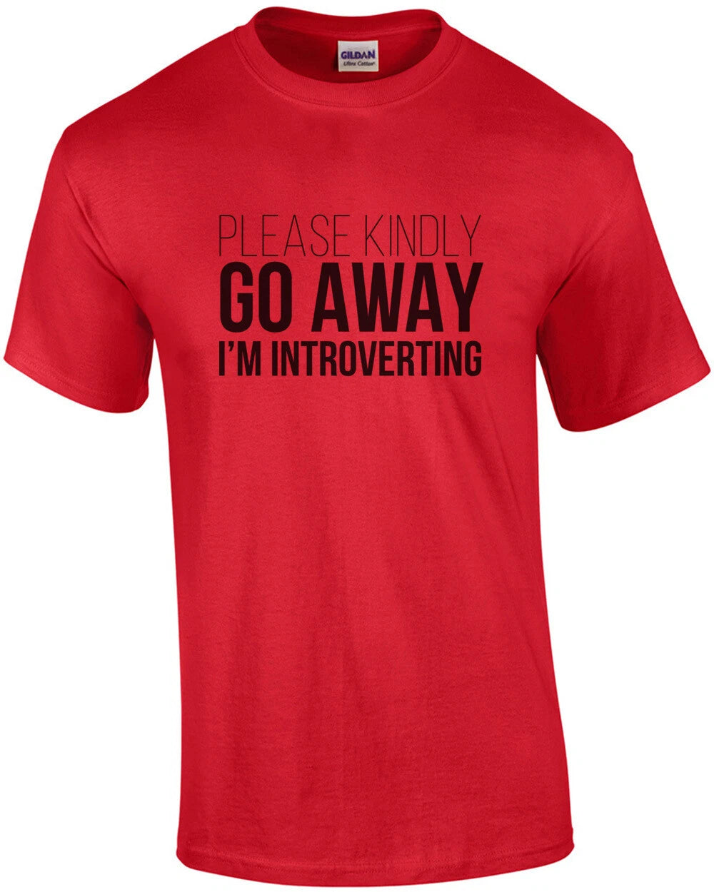 Please kindly go away - I'm introverting - Nerd T-Shirt