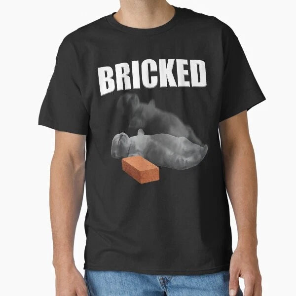 Funny Cat hit by Brick Meme Classic T-Shirt T-Shirt Made in US/AUS Size S-2XL