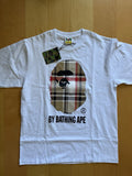 BAPE Check Ape Head T-Shirt Black Multi Beige | A Bathing Ape Size Large