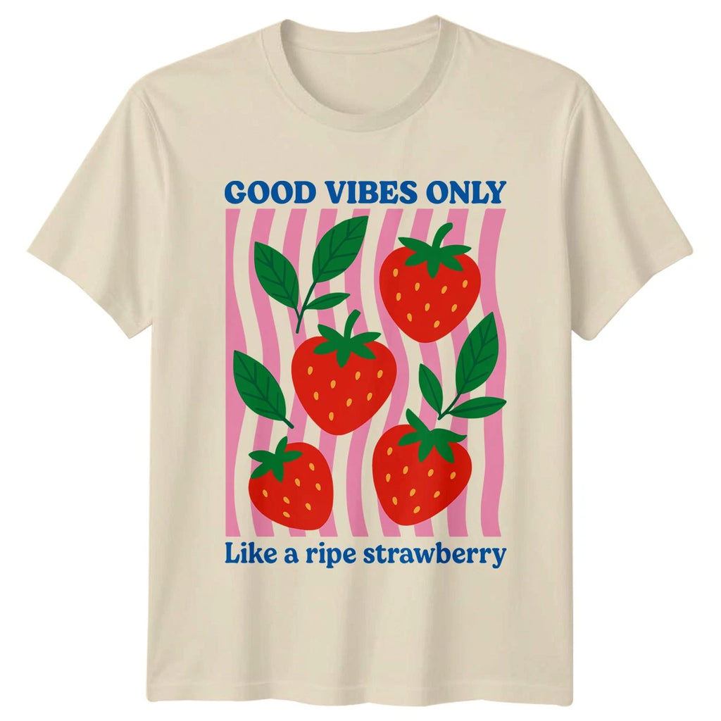 Good Vibes Only Like A T-Shirt Retro Aesthetic Fruit Birthday