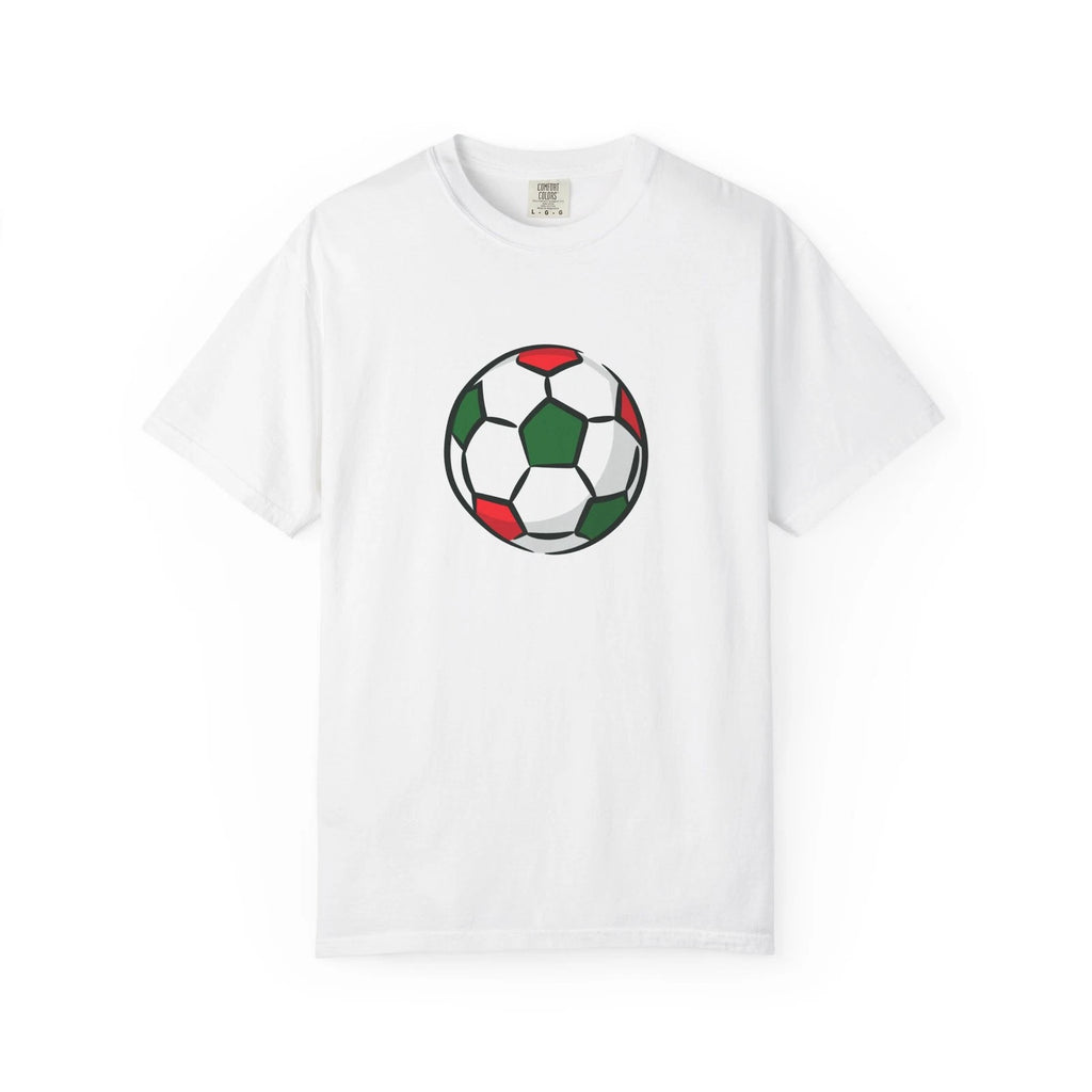 Italian Flag Soccer Ball T-Shirt | Football Graphic Tee