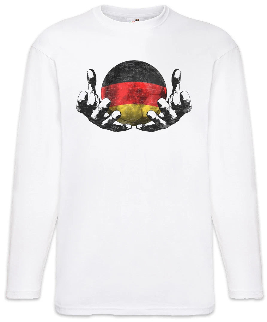 Germany Football Magic Ball Men Long Sleeve T-Shirt german Soccer Flag
