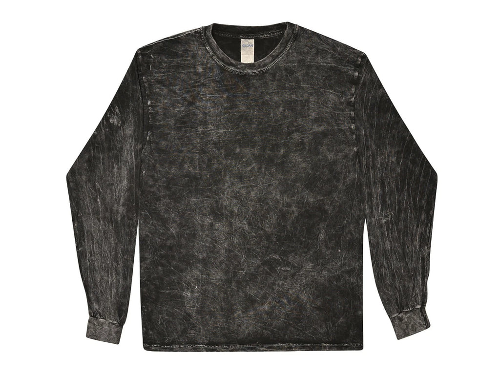 Black Long Sleeve Vintage Mineral T-Shirt Adult S M L XL XXL XXXL 100% Cotton
