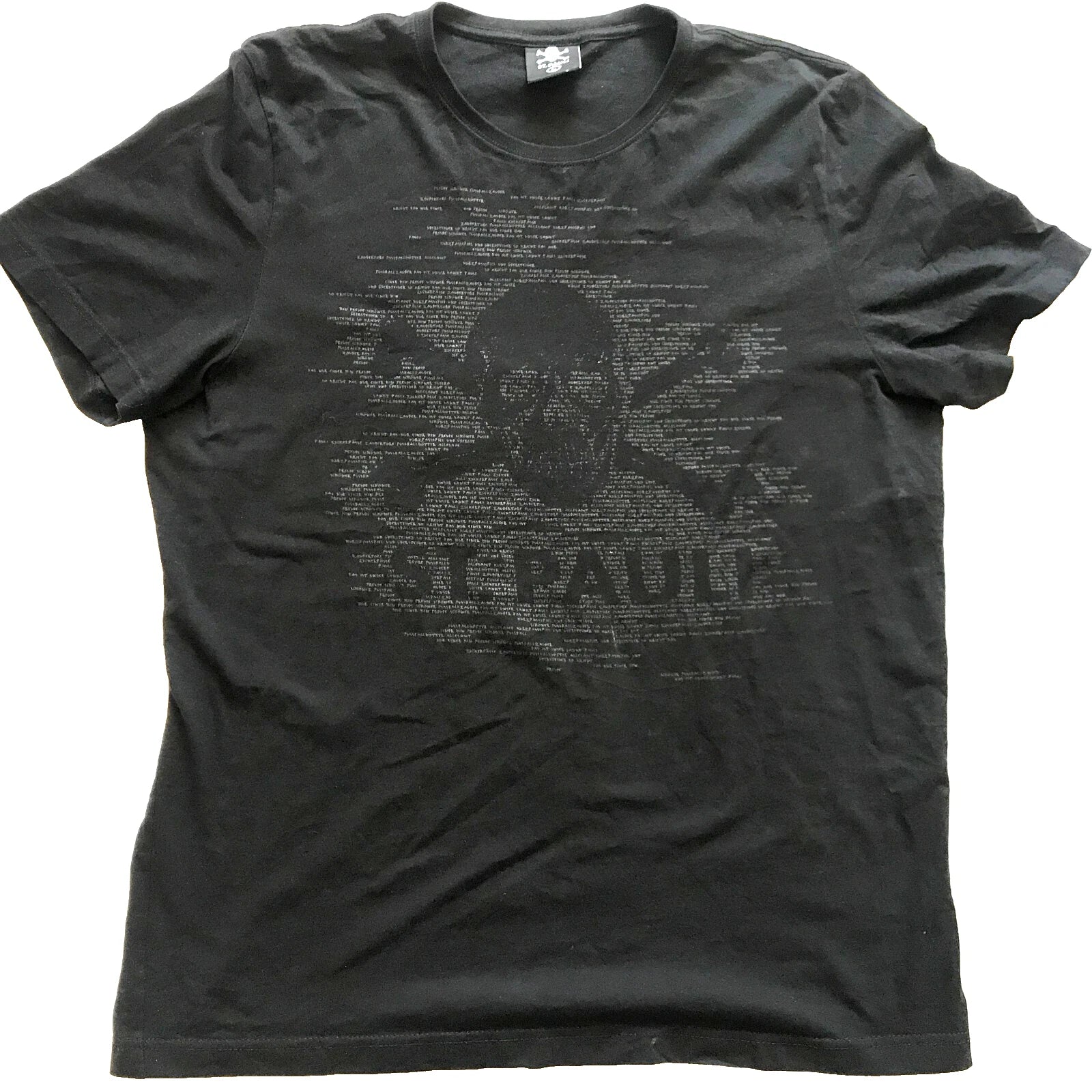 ST. PAULI SKULL BLACK T-SHIRT GERMANY FOOTBALL SOCCER TEE PRINTED LARGE SIZE