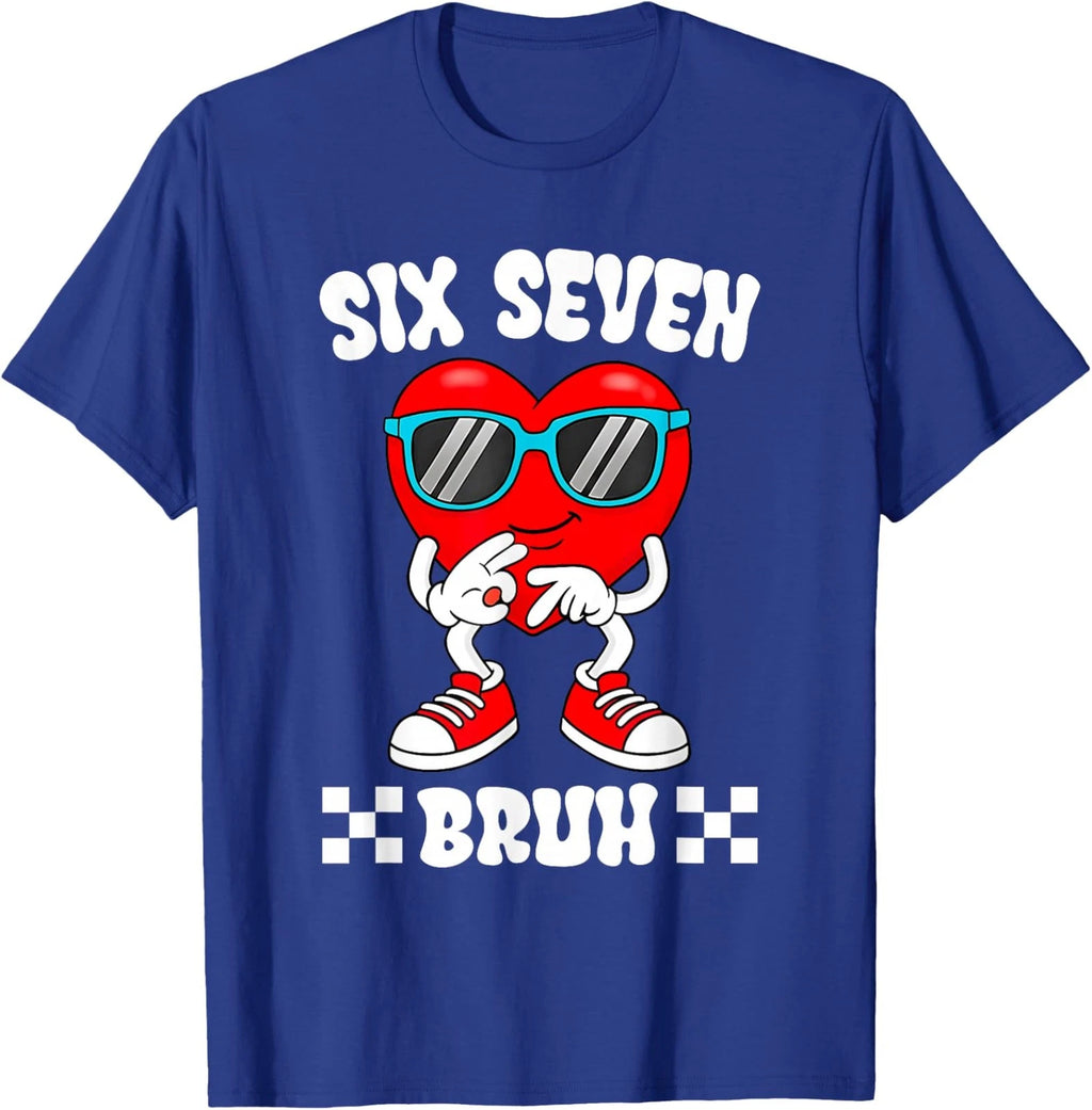 Funny Heart 67 Bruh Valentine Six Seven Meme Unisex T-Shirt