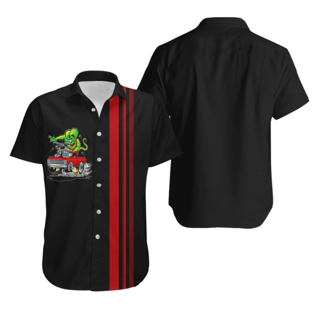 BASIC SHIRT Rat Fink Hawaiian Shirt All sizes SUMMER BEACH SHIRT DADA050