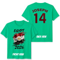 Egypt Personalized Unisex T Shirt Custom Name And Number Football Game Top