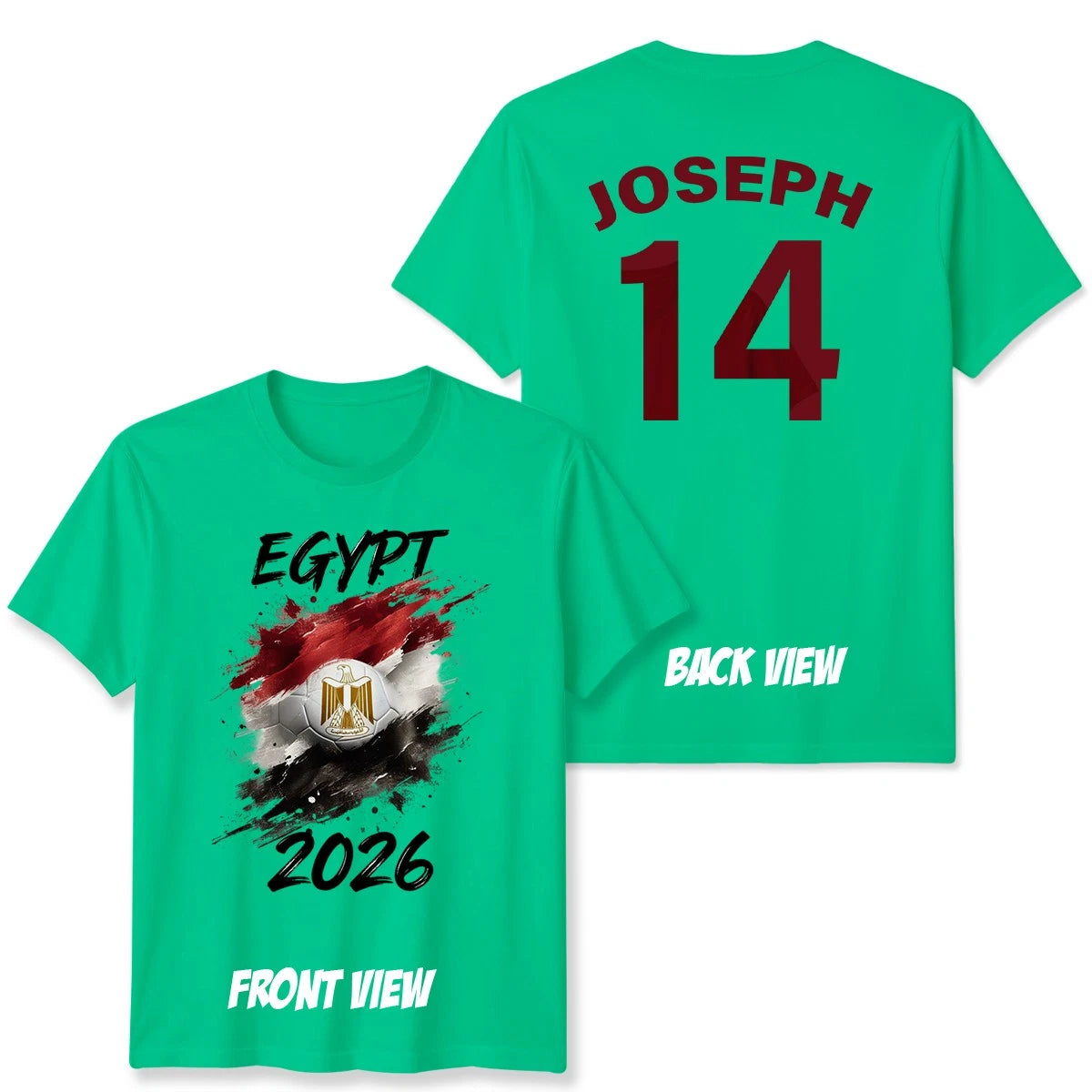 Egypt Personalized Unisex T Shirt Custom Name And Number Football Game Top