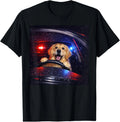 Funny Golden Retriever Driving Car Meme Unisex T-Shirt