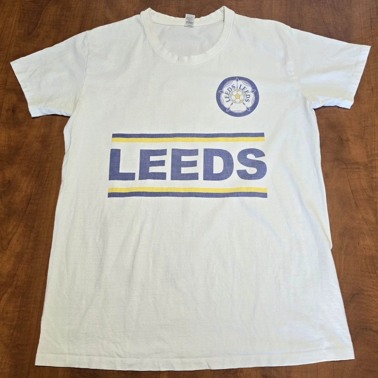 SOL'S Leeds United Patrick Bamford Short Sleeve Crew Neck Jersey Style Tee L
