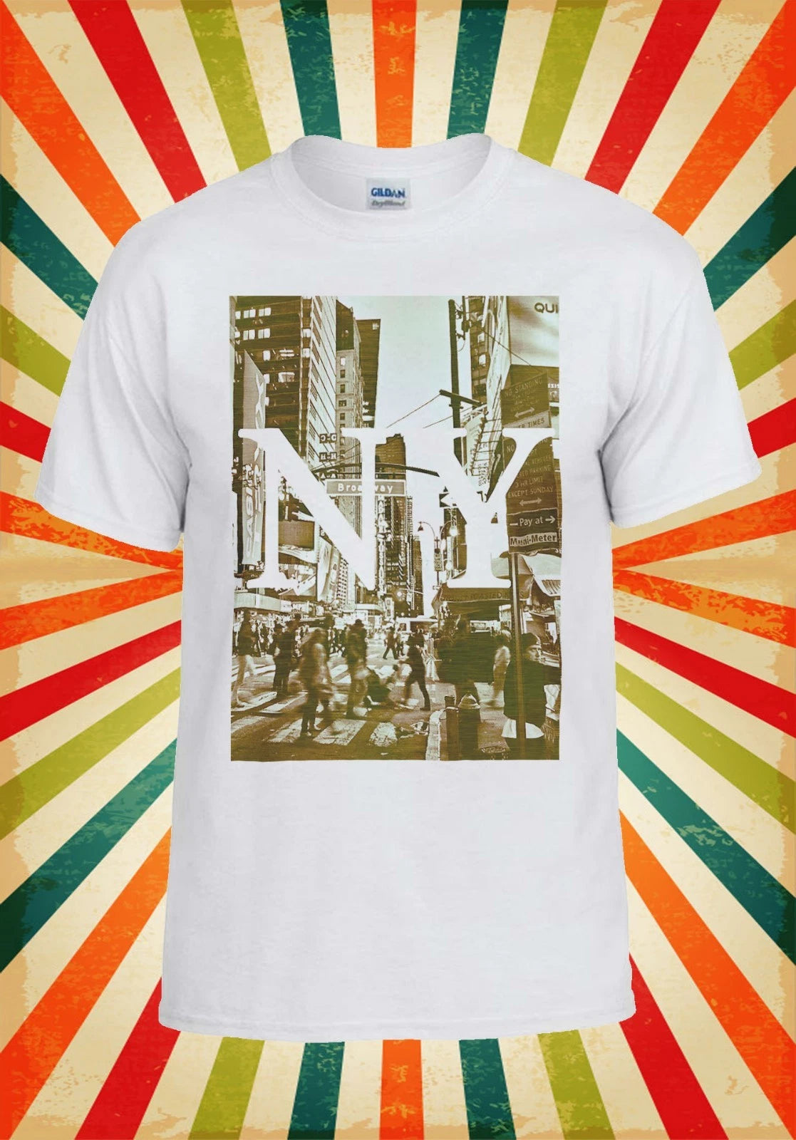 New York NY Retro Vintage Cool Funny Men Women Vest Tank Top Unisex T Shirt 738