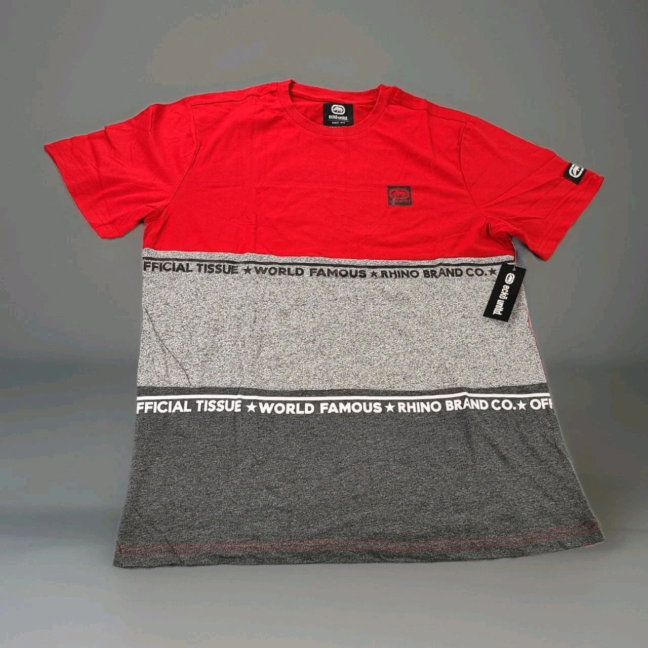 Ecko Unltd. Men's Stand By Short-Sleeve Color-Block T-Shirt Size Large NWT