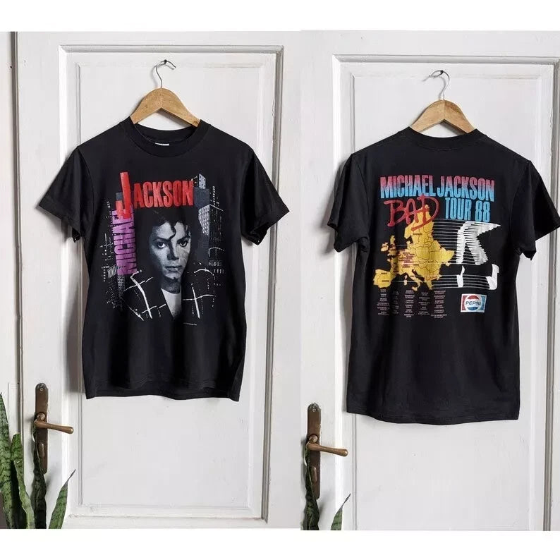 Vintage Michael Jackson 1988 Bad Tour Merch T-Shirt