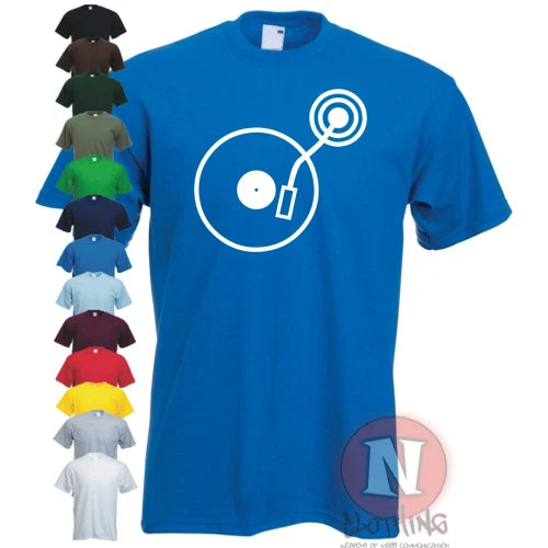 DJ turntable T-shirt Ibiza club party old school style rave edm cool