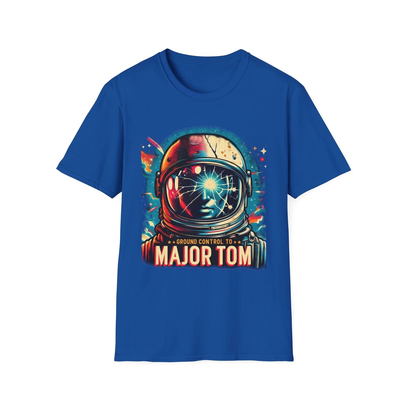 David Bowie Major Tom T-Shirt – Space Oddity Retro Rock Tee