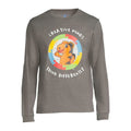 Men Autism Awareness Graphic Tshirt LS Gray Creative Minds Think Differently 2XL