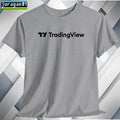 Trading View Simple T-Shirt Black Navy White Grey Red Orange Choco Size S to 5XL