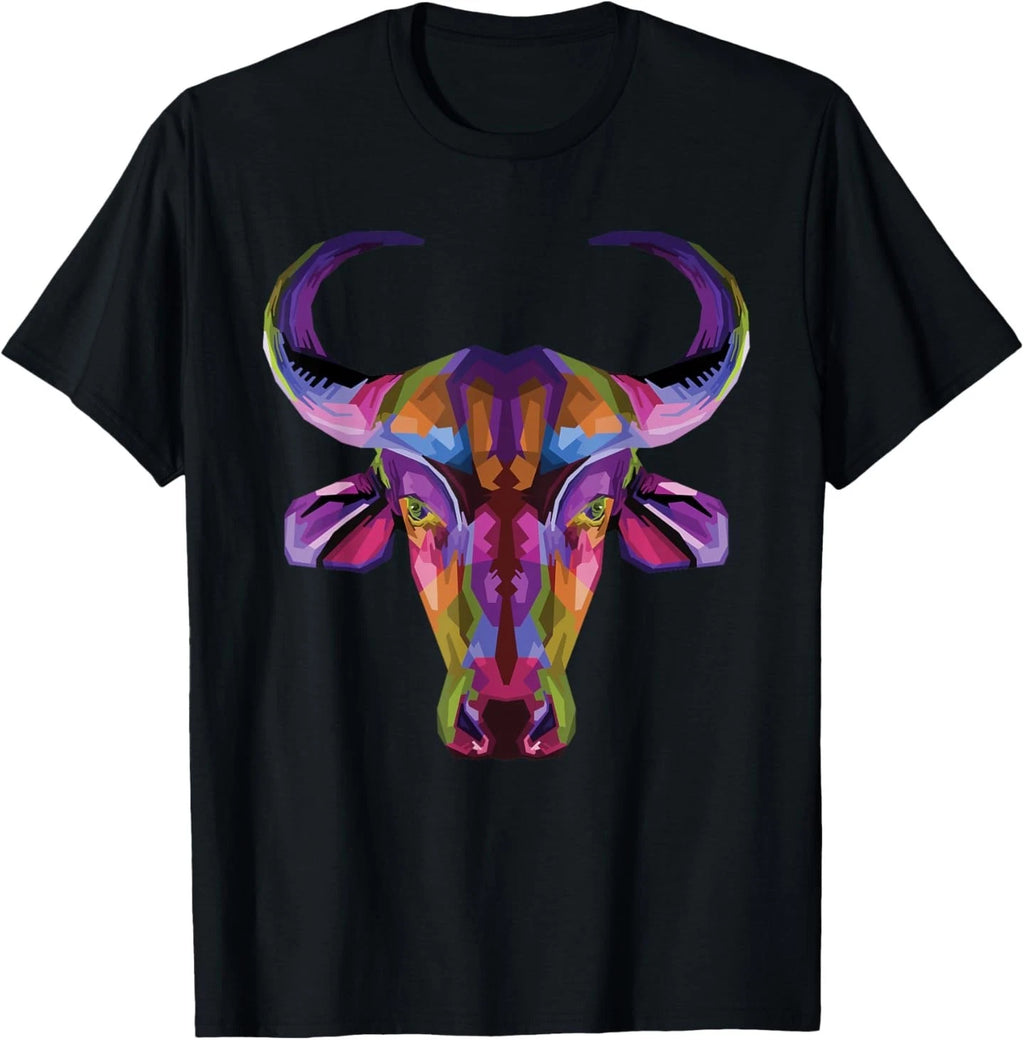 Colorful Geometric Pop Head Art for Lovers T-Shirt