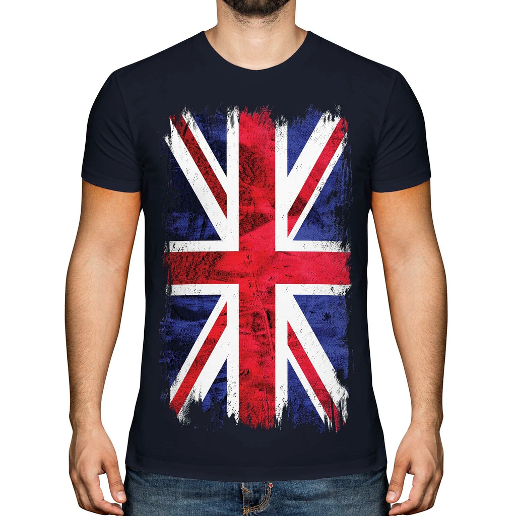 UNION JACK GRUNGE FLAG MENS T-SHIRT TEE TOP UK GB GREAT BRITAIN UNITED KINGDOM