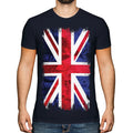 UNION JACK GRUNGE FLAG MENS T-SHIRT TEE TOP UK GB GREAT BRITAIN UNITED KINGDOM